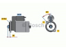 BOSCH 0 001 123 001 starteris 
 Elektros įranga -> Starterio sistema -> Starteris
996 604 103 00, 996 604 103 01