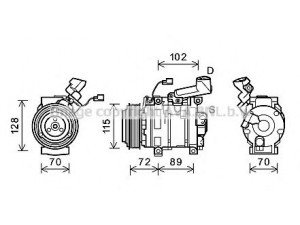 AVA QUALITY COOLING HDK270 kompresorius, oro kondicionierius 
 Oro kondicionavimas -> Kompresorius/dalys
38810R06G01