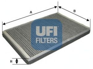 UFI 54.169.00 filtras, salono oras 
 Techninės priežiūros dalys -> Techninės priežiūros intervalai
6447-PG