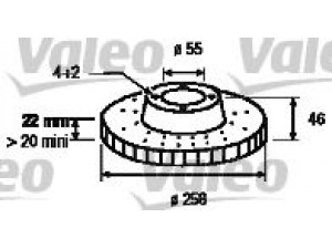 VALEO 197184 stabdžių diskas 
 Dviratė transporto priemonės -> Stabdžių sistema -> Stabdžių diskai / priedai
43512-0D060, 435120D060, 43512-0D060