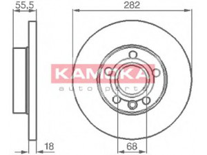 KAMOKA 1032022 stabdžių diskas 
 Dviratė transporto priemonės -> Stabdžių sistema -> Stabdžių diskai / priedai
701615301G