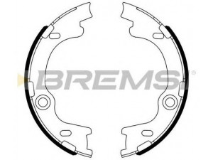 BREMSI GF0804 stabdžių trinkelių komplektas, stovėjimo stabdis 
 Stabdžių sistema -> Rankinis stabdys
583052SA00, 583501HA00, 583501HA00