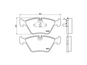 BREMBO P 61 049 stabdžių trinkelių rinkinys, diskinis stabdys 
 Techninės priežiūros dalys -> Papildomas remontas
447615115E, 447615116E, 447698151C