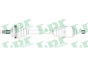 LPR DS20119 kardaninis velenas 
 Ratų pavara -> Kardaninis velenas
46307151