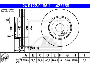 ATE 24.0122-0166.1 stabdžių diskas 
 Dviratė transporto priemonės -> Stabdžių sistema -> Stabdžių diskai / priedai
BR70-33-25XA, BR70-33-25XF