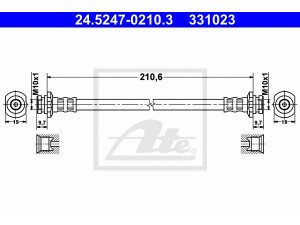 ATE 24.5247-0210.3 stabdžių žarnelė 
 Stabdžių sistema -> Stabdžių žarnelės
46214-5F000