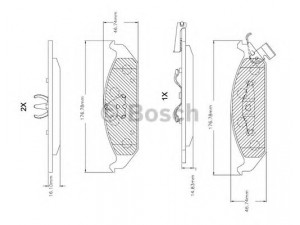 BOSCH F 03B 150 254 stabdžių trinkelių rinkinys, diskinis stabdys 
 Techninės priežiūros dalys -> Papildomas remontas
04897 746AA, 05016 164AA, 4897 746AA