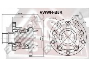 ASVA VWWH-B5R rato stebulė 
 Ašies montavimas/vairavimo mechanizmas/ratai -> Rato stebulė/montavimas -> Rato stebulė
8E0501611, 8E0501611, 8E0501611