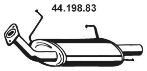 EBERSPÄCHER 44.198.83 galinis duslintuvas 
 Išmetimo sistema -> Duslintuvas
20100-8F800