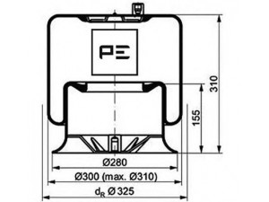 PE Automotive 084.111-76A dėklas, pneumatinė pakaba
942 320 32 21