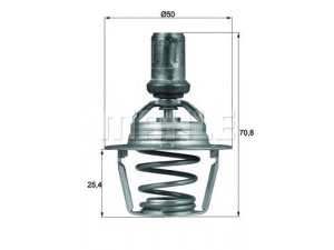 MAHLE ORIGINAL TX 66 86D termostatas, aušinimo skystis 
 Aušinimo sistema -> Termostatas/tarpiklis -> Thermostat