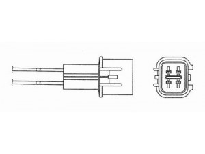 NGK 0448 lambda jutiklis 
 Išmetimo sistema -> Lambda jutiklis
MD340904, MD351752, 30873634