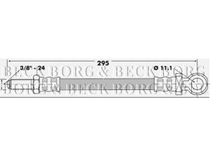 BORG & BECK BBH6529 stabdžių žarnelė 
 Stabdžių sistema -> Stabdžių žarnelės
GBH157