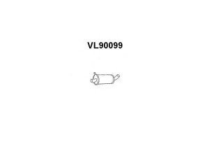 VENEPORTE VL90099 vidurinis duslintuvas 
 Išmetimo sistema -> Duslintuvas
01336917, 1336917, 1357067
