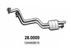 ASSO 28.0009 katalizatoriaus keitiklis 
 Išmetimo sistema -> Katalizatoriaus keitiklis
1244907219, 1244908019, 1244909519