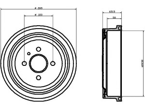 HELLA PAGID 8DT 355 301-201 stabdžių būgnas 
 Stabdžių sistema -> Būgninis stabdys -> Stabdžių būgnas
568063, 568267, 90495034, 93189219