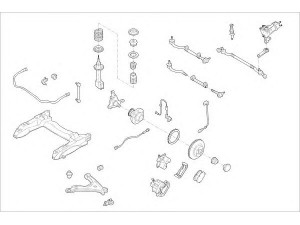 DELPHI OPEL-01234-F rato pakaba 
 Ašies montavimas/vairavimo mechanizmas/ratai -> Prekių paieška pagal schemą