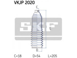 SKF VKJP 2020 gofruotoji membrana, vairavimas 
 Vairavimas -> Gofruotoji membrana/sandarinimai
4D0 419 831 B, 4D0 419 831 D, 4D0 419 831 E
