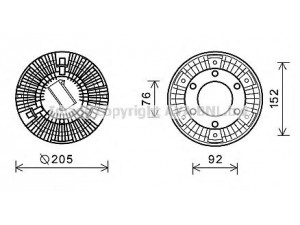 AVA QUALITY COOLING DFC058 sankaba, radiatoriaus ventiliatorius
1397382