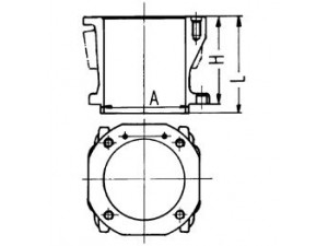 KOLBENSCHMIDT 89537110 cilindro įvorė
541 131 06 02, A 541 131 06 02