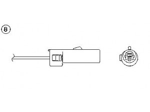 NGK 1969 lambda jutiklis 
 Elektros įranga -> Jutikliai
3921024520, 39210-24520