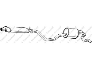 BOSAL 287-227 galinis duslintuvas 
 Išmetimo sistema -> Duslintuvas
46 530 682, 7 750 705