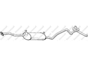 BOSAL 296-297 galinis duslintuvas 
 Išmetimo sistema -> Duslintuvas
MR 299057, XR 299057