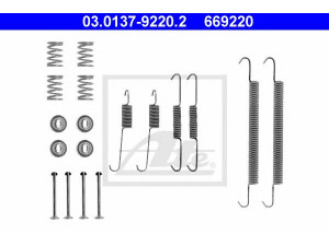 ATE 03.0137-9220.2 priedų komplektas, stabdžių trinkelės 
 Stabdžių sistema -> Būgninis stabdys -> Dalys/priedai
4308 55, 4308 55, 77 01 204 885