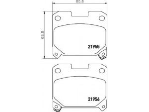 HELLA 8DB 355 017-231 stabdžių trinkelių rinkinys, diskinis stabdys 
 Techninės priežiūros dalys -> Papildomas remontas
0446614040, 0446620050, 0449220110