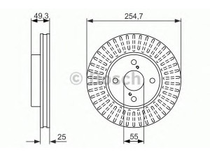 BOSCH 0 986 479 936 stabdžių diskas
43512 02070, 43512 02071