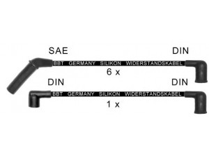 BBT ZK1756 uždegimo laido komplektas 
 Kibirkšties / kaitinamasis uždegimas -> Uždegimo laidai/jungtys