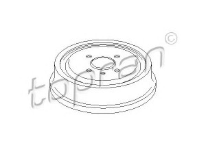 TOPRAN 205 238 stabdžių būgnas 
 Stabdžių sistema -> Būgninis stabdys -> Stabdžių būgnas
05 68 063, 05 68 267, 5 68 063
