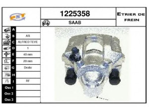 SNRA 1225358 stabdžių apkaba 
 Dviratė transporto priemonės -> Stabdžių sistema -> Stabdžių apkaba / priedai
5542266, 5391842, 93172187