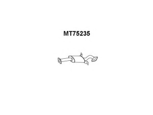 VENEPORTE MT75235 priekinis duslintuvas 
 Išmetimo sistema -> Duslintuvas
MB924363, MR332070