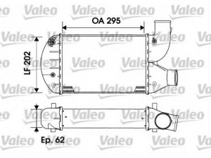 VALEO 817883 tarpinis suslėgto oro aušintuvas, kompresorius 
 Variklis -> Oro tiekimas -> Įkrovos agregatas (turbo/superįkrova) -> Tarpinis suslėgto oro aušintuvas
46553325, 46756242