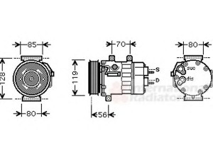 VAN WEZEL 0900K254 kompresorius, oro kondicionierius 
 Oro kondicionavimas -> Kompresorius/dalys
6453VC, 96597494, 6453VE