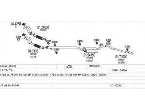 MTS C110212003930 išmetimo sistema 
 Išmetimo sistema -> Išmetimo sistema, visa