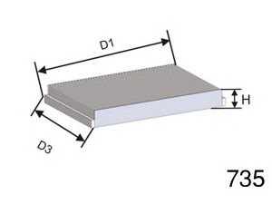 MISFAT HB253C filtras, salono oras 
 Techninės priežiūros dalys -> Techninės priežiūros intervalai
1709013, 1776360, AV6N19G44AA, 31369455