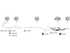 ASMET FO074035 išmetimo sistema 
 Išmetimo sistema -> Išmetimo sistema, visa