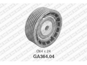 SNR GA364.04 kreipiantysis skriemulys, V formos rumbuotas diržas 
 Diržinė pavara -> V formos rumbuotas diržas/komplektas -> Laisvasis/kreipiamasis skriemulys
4356127