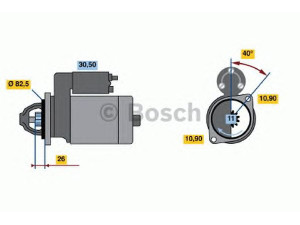 BOSCH 0 986 018 290 starteris
01180995, 118 0995