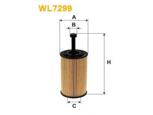 WIX FILTERS WL7299 alyvos filtras 
 Techninės priežiūros dalys -> Techninės priežiūros intervalai
1109AN, 1109R7, E149104, 1109AN