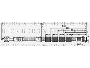 BORG & BECK BBH7584 stabdžių žarnelė 
 Stabdžių sistema -> Stabdžių žarnelės
1514230, 1522925, 1718847, 8V51-2078-BC