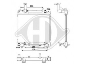 DIEDERICHS 8640506 radiatorius, variklio aušinimas 
 Aušinimo sistema -> Radiatorius/alyvos aušintuvas -> Radiatorius/dalys