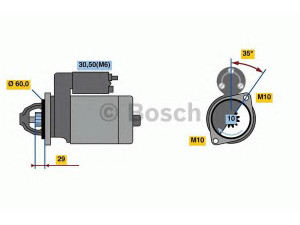 BOSCH 0 986 022 240 starteris 
 Elektros įranga -> Starterio sistema -> Starteris
000 906 24 02, 000 906 24 02 80