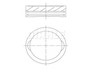 PERFECT CIRCLE 56 15238 0 stūmoklis 
 Variklis -> Cilindrai/stūmokliai
06C 107 065 N, 06C 107 103 M