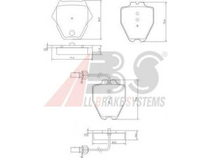 A.B.S. 37448 stabdžių trinkelių rinkinys, diskinis stabdys 
 Techninės priežiūros dalys -> Papildomas remontas
3D0.698.151B, 3D0.698.151B, 4B0.698.151S