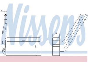 NISSENS 73000 šilumokaitis, salono šildymas 
 Šildymas / vėdinimas -> Šilumokaitis
JEF100150