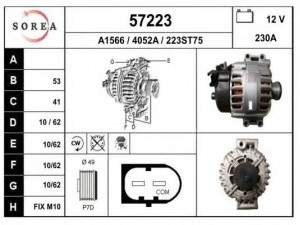 EAI 57223 kintamosios srovės generatorius
12317560989, 12317560988