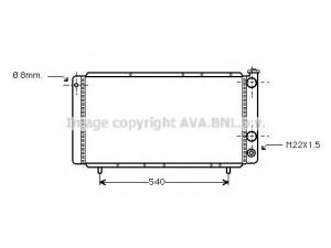 AVA QUALITY COOLING RT2025 radiatorius, variklio aušinimas 
 Aušinimo sistema -> Radiatorius/alyvos aušintuvas -> Radiatorius/dalys
7700349277, 7700736827